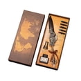 thumbnail image 2 of Steampunk Style Quill Pen Writing Set with Ink and Replacement Pen, Vintage Calligraphy Pen Gift for Journaling and Letter Writing, Decorative Desk Accessory for Writing Enthusiasts, 2 of 6