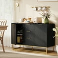 thumbnail image 2 of HOMCOM 3-Door Storage Cabinet Sideboard for Dining Room, Living Room, 2 of 10