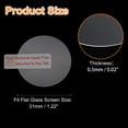 thumbnail image 2 of Uxcell 5pcs Watch Glass Screen Protectors 31mm 9H High-Alumina Tempered Glass Anti-Scratch Waterproof HD Round Smart Watch Dial Crystal Face Protective Film with Dust Removal Sticker, 2 of 7