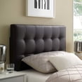 thumbnail image 4 of Modway Lily Twin Upholstered Faux Leather and Wood Headboard in Brown, 4 of 6