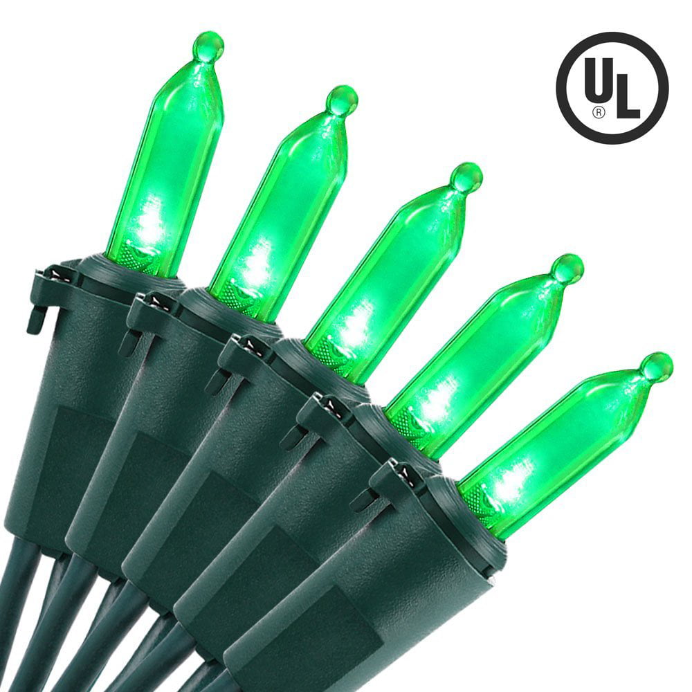 CHRISTMAS LIGHTS COLORED 100 MINIATURE INDOOR USE ONLY 
