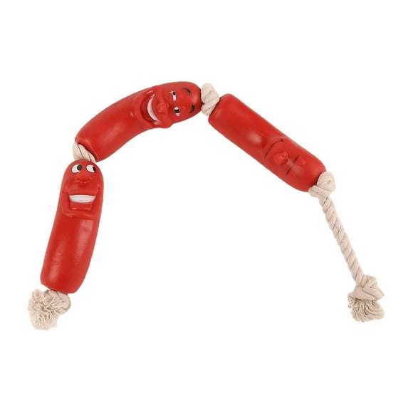 Jouets en Corde pour Chiens, Jouet en Corde de Saucisse en Silicone Amusant pour Petits Moyens Grands Chiens