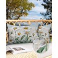 thumbnail image 2 of Outdoor Pillow Covers Throws Watercolor White Daisy Floral,Waterproof Pillow Cases Pack of 2 Pastoral Plant on Farm Wood Grain,Durable Cushion Cover Pillowcase for Patio Balcony Couch Garden, 2 of 7
