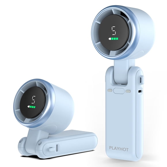 Ventilador portátil PlayHot N607 de 5 velocidades, 5000 mAh, 0,3 kg, plegable
