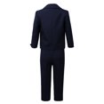 thumbnail image 2 of YIZYIF Baby Boys Suit Set Gentleman 5Pcs Set Blazer Vest Shirt Bow Tie Pants Wedding Party Formal Outfit Navy Blue 2, 2 of 7