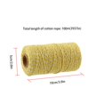 thumbnail image 4 of 2mm Sewing Thread Sock Clothes Scarf Knitting Weaving Cotton Line Spool 100 Meter Sewing Accessory, 4 of 10