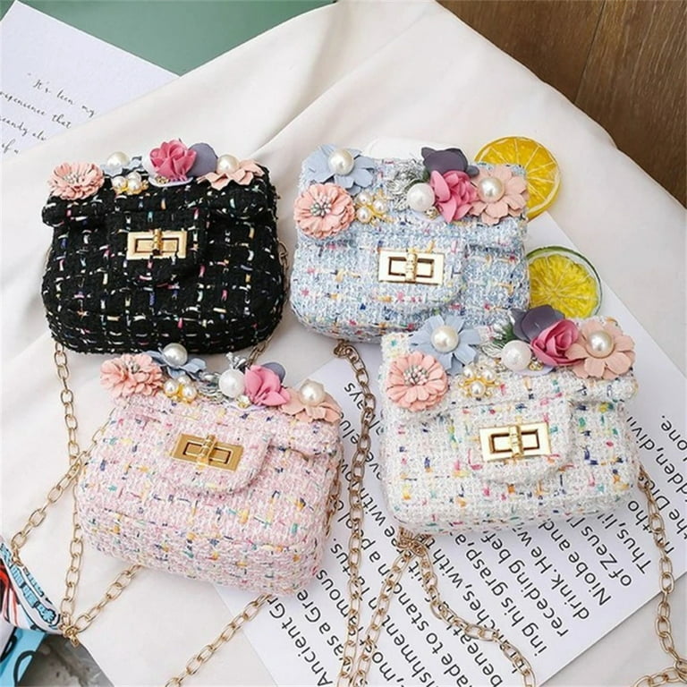 QingY-Little Girls Handbags Mini- Shoulder Bag with Mini Flap Bag Wallet Bag  Crossbody Bag for Girls Kids Toddler Age 2-14 Years Old 