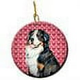 thumbnail image 2 of Carolines Treasures LH9154CO1 Bernese Mountain Dog Valentines Love and Hearts Ceramic Ornament 3 in multicolor, 2 of 2