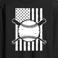 thumbnail image 3 of Instant Message - Baseball Flag - Men's Long Sleeve T-Shirt, 3 of 6