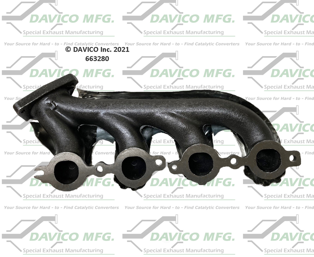 Davico Mfg 663280 Stand alone Exact-Fit exhaust manifold