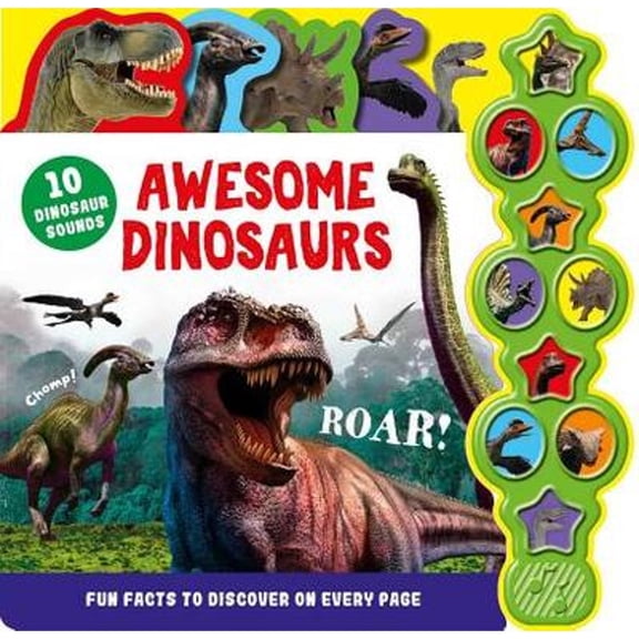 Pre-Owned Awesome Dinosaurs: Interactive Children's Sound Book with 10 Buttons (Hardcover) by Igloo Books