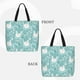 thumbnail image 2 of Easygdp Swan And Flowers4 Bolsa Tote para Mujer, Bolso de Hombro para Trabajo, Playa, Viajes, Compras y Supermercado, 2 of 7