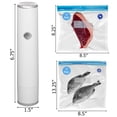 thumbnail image 2 of Basicwise Handheld Vacuum Sealer Machine with 24-pc Reusable Bags Food Storage Kitchen Organization Sous Vide Cooking Pantry Preservation Refrigerato, 2 of 6