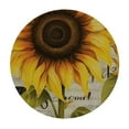 thumbnail image 2 of ONETECH Sunflowers Bee Tablecloth Yellow Floral Farmhouse Sunshine Round Tablecloths Circular Table Cloths Cover Washable Polyester Tabletop Runner for Kitchen Party Picnic Dining Decor, 2 of 7
