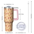 thumbnail image 2 of Orange Christmas Gingerbread Man Pattern Tumbler with Handle and Lid,40oz Double Wall Vacuum Insulated Tumbler,Cups Gift for Women and Men, 2 of 7