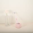 thumbnail image 4 of Unique Bargains Square Mini Ceramic Toothbrush Holder Pink 2.20"x2.20"x1.73" Electric Toothbrush Holder for Bathroom, 4 of 8