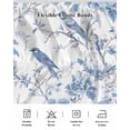 thumbnail image 5 of White Blue Spring Floral Wrap Around Bed Skirts for California King Bed 18" Drop,Bed Skirt with Adjustable Elastic Belt Dust Ruffle Bed Valance for Bedroom Summer Birds Botanical Bed Frame Cover, 5 of 7