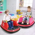 thumbnail image 3 of Gymax 12V Vehicle 360 Degree Spin Race Toy Kids Ride On Bumper Car w/ Remote Control Red, 3 of 10