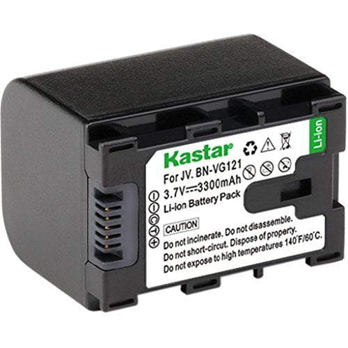Kastar BN-VG121 Batterie Rechargeable de Remplacement pour JVC GZ-E GZ-EX GZ-GX GZ-HD GZ-HM GZ-MG GZ-G Série Caméscope et BN-VG138 BN-VG121 BN-