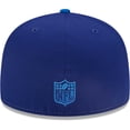 thumbnail image 4 of Men's New Era Royal Los Angeles Rams Tri-Tone 59FIFTY Fitted Hat, 4 of 6