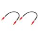 thumbnail image 4 of 2 uds Cable RCA conector profesional chapado en oro con doble blindaje RAC a RCA Cable macho a macho para amplificador de TV DVD 0,3 m/1,0 pies rojo, 4 of 8