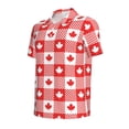 thumbnail image 4 of Wukai Maple Leaves1 Men’s Polo Shirts,Quick-Dry Athletic Shirt,Classic Fit Shirts-XX-Large, 4 of 8