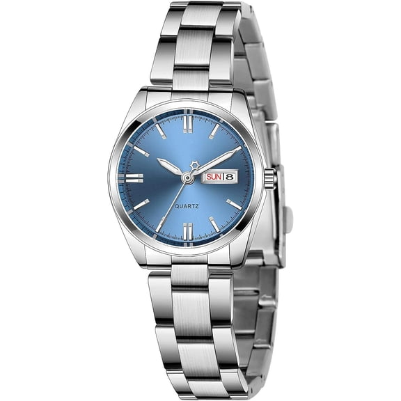 Women's Luxury Watches Luminous Calendar Ladies Stainless Steel Dress Quartz Wrist Watch