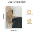 thumbnail image 2 of Acheng  Framed Canvas Print Wall Art Set Grunge Brown White Paint Strokes Abstract Shapes Illustrations Modern Art Bohemian Nordic Relax/Calm for Living Room, Bedroom, Office 16x20 in, 2 of 5