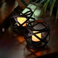 thumbnail image 4 of LumaBase Metal Candleholders with Battery Operated LED Candles - Set of 2, 4 of 7