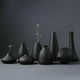 thumbnail image 4 of Florero de cerámica, florero hidropónico negro, moderno florero floral decorativo de para sala de , decoración interior para hogar, centro de GRAMO, 4 of 6