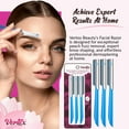 thumbnail image 7 of Vertex Beauty Womens Facial Razor Hair Removal Dermaplaning Tool Peach Fuzz Remover Shaver Travel Trimmer Women Remove Fine Hair Blue Eyebrow Razors Dermaplane Face Shavers Exfoliating Sensitive Skin, 7 of 7