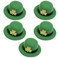 thumbnail image 3 of Guardurnaity 5 uds sombrero verde horquilla decoración del día de San Patricio accesorio de disfraz de fiesta niños niñas regalo hoja verde Accesorio para el cabello, 3 of 6