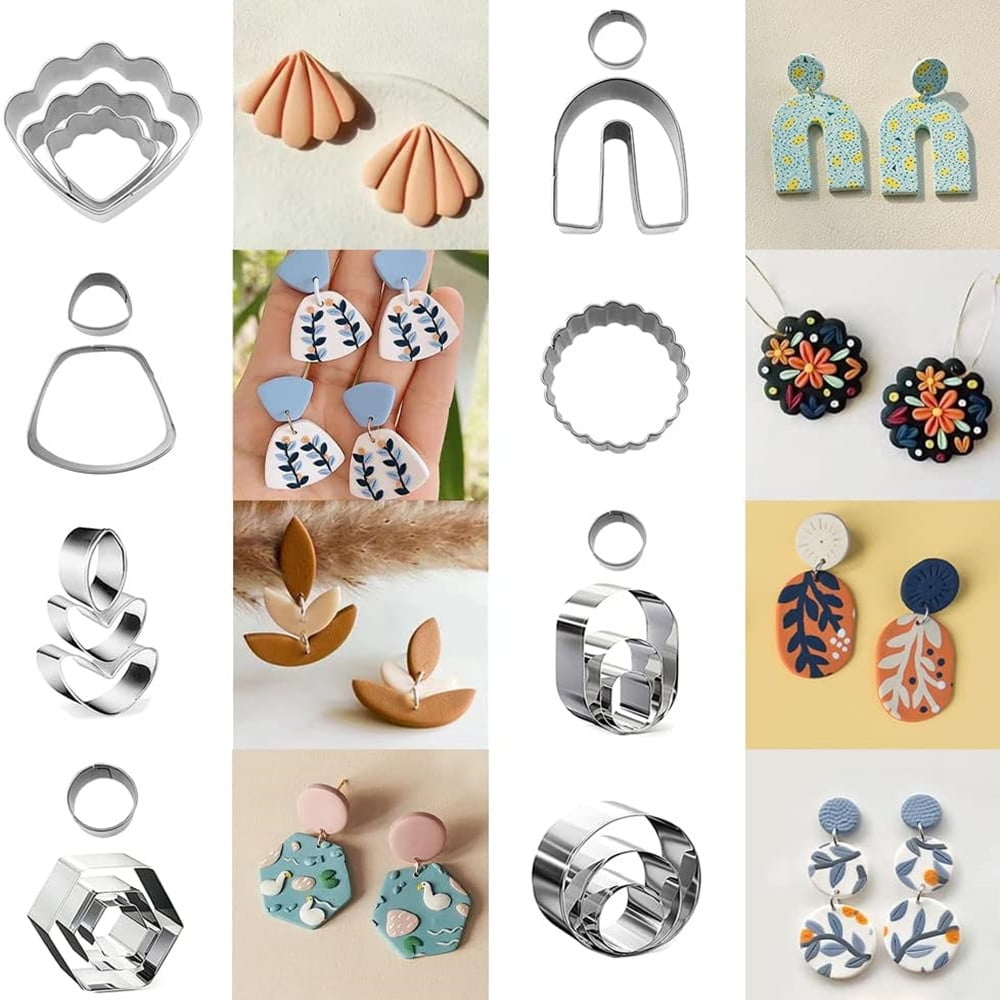 Polymer Clay Cutters Letter Mold Handmade Tool Pottery Diy Ceramic Craft Designer Jewelry Earring Making Supplies tools