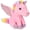 Pink, variant on 14cm Sparkly Winged Unicorn Plush Toy, Soft Stuffed Pegasus with Rainbow Mane for Kids and Gifting