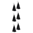 thumbnail image 3 of ZheElen 2 Pièces Pompons en Cuir Bijoux Breloques Porte-Clés Sacs Anneau Résultats Style un 3Set, 3 of 6