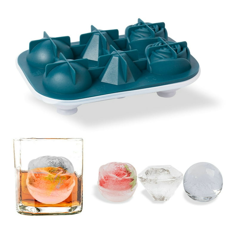  Ice Cube Tray, Morfone Silicone Round Ice Ball Mold