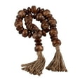 thumbnail image 4 of 26"Lx1.25" Diameter Beads, Wood Two-tone Bead Garland, Natural Finish, Decorative Beads for Rustic Home Decor, Perfect for Many Areas in Your Home, 4 of 7