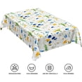 thumbnail image 6 of 60x84inches Spring Wild Flowers Tablecloth Blue Yellow Daisies Watercolor Floral Rustic Table Cloth Waterproof Rectangle Table Cover for Dining Room Kitchen Banquet Party Picnic Outdoor Use, 6 of 7