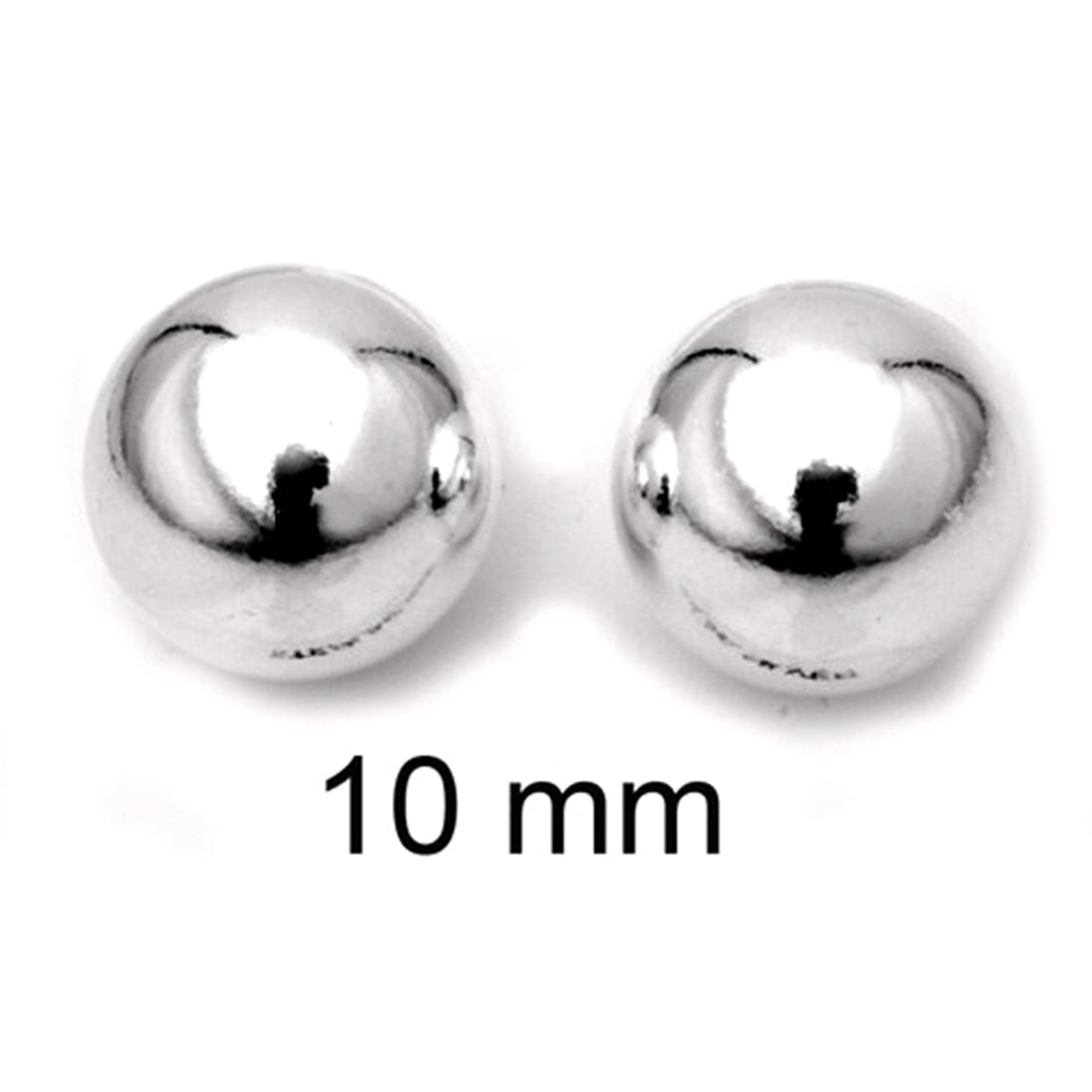 14K Gold over Sterling Silver Round Ball Post Earrings  925Express