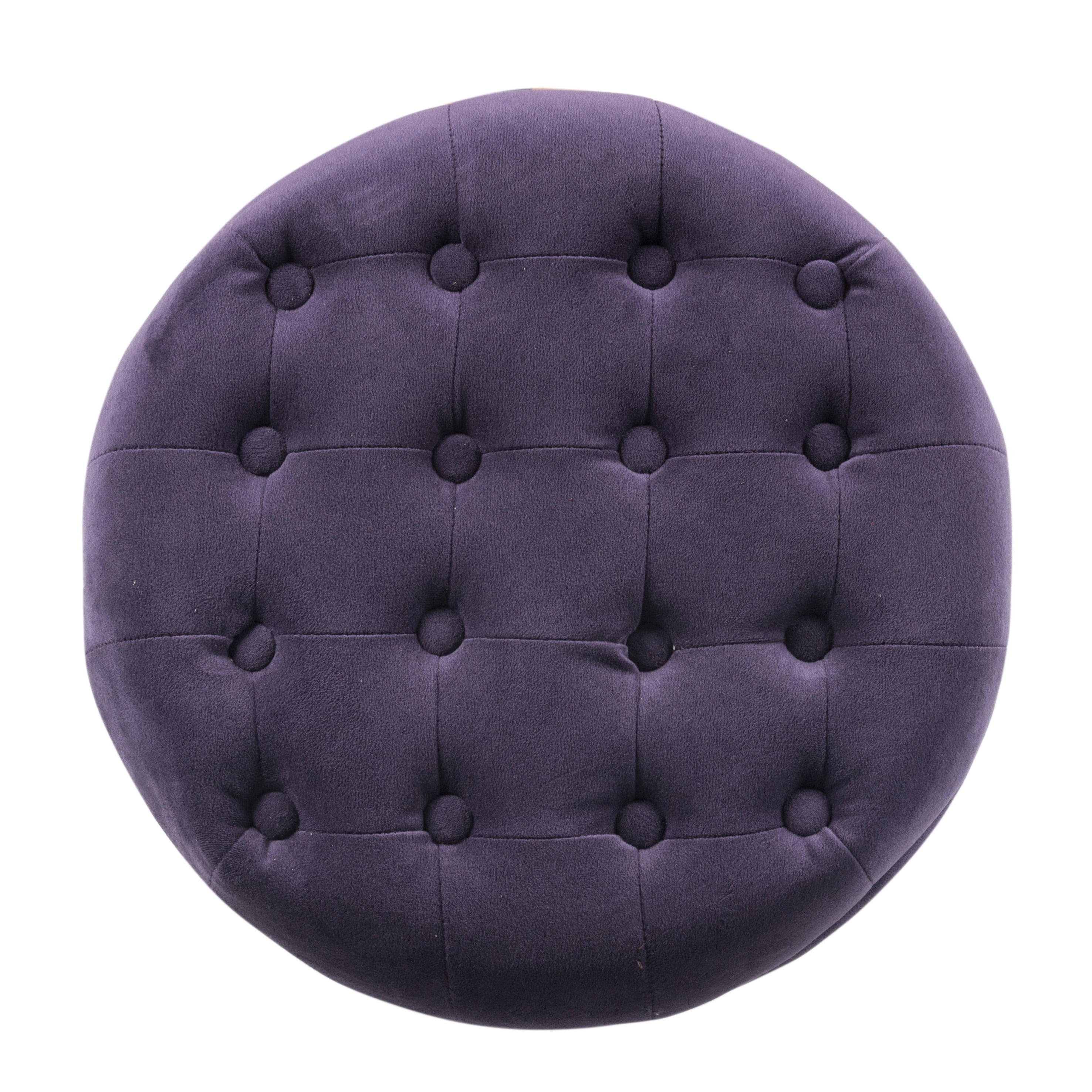 HomePop Tufted Round Ottoman with Storage, Multiple Colors