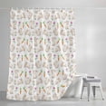 thumbnail image 4 of Easter Bunny Shower Curtain Set, Waterproof Shower Curtains for Bathroom, Watercolor Rabbits Spring Modern Washable Fabric Cloth Bath Curtain for Bathtub Decoration with Hooks 54x78 Inches, 4 of 9