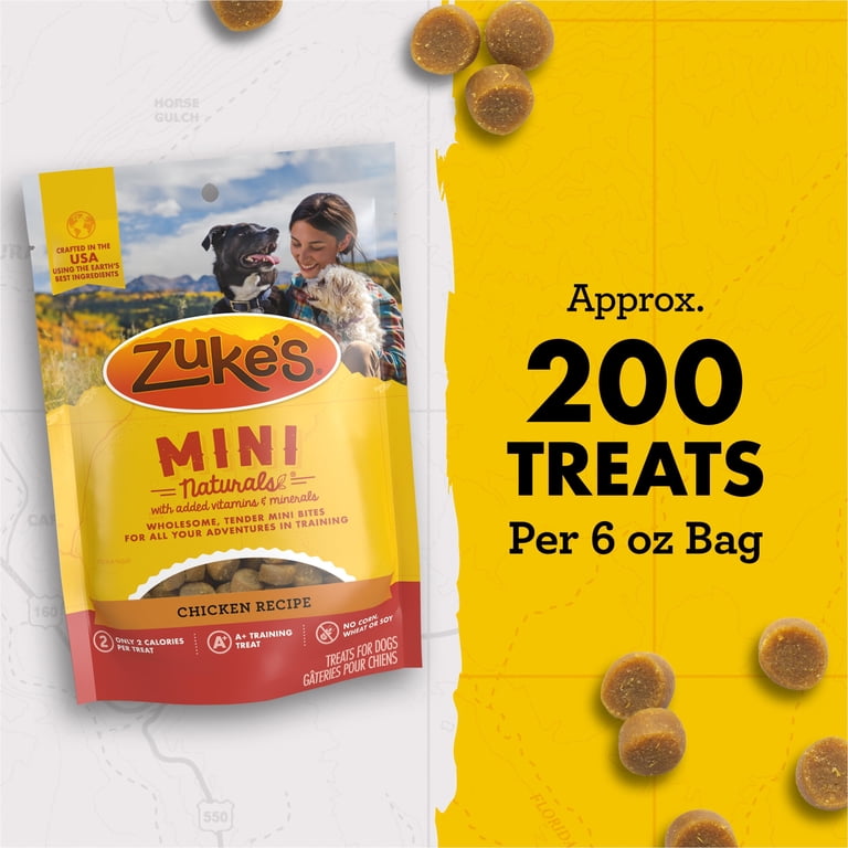 Zuke's, Mini Naturals Dog Training Treats, Chicken Recipe, Soft