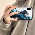 thumbnail image 7 of Compatible with iPhone Xs Max Case, Blue Ink Warrior Case for Men Woman, Anti-Scratch Soft TPU Shockproof Unique Protective Cover Pattern Design, 7 of 7