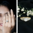 thumbnail image 3 of Rosec Jewels Lab Diamond Engagement Ring with Side Stones - 2 Ct - Statement Ring - EF-VS Grade, 18K Yellow Gold, US 7.00, 3 of 9