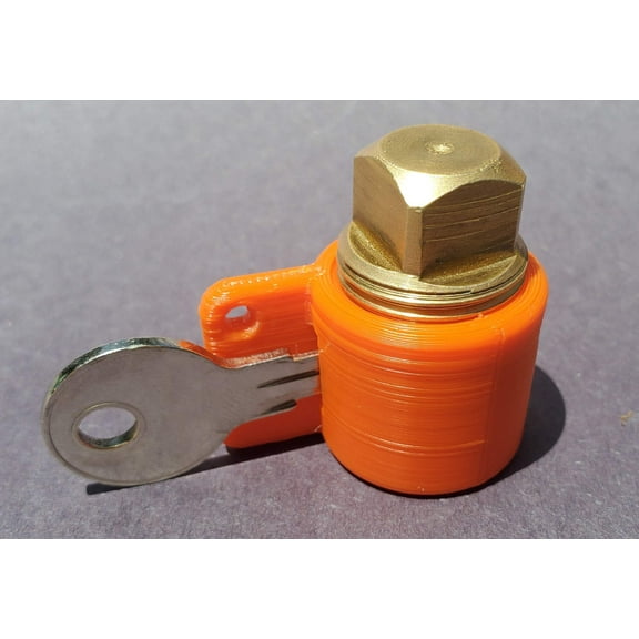 PlugKeyper (Orange) - Boat Drain Plug Reminder.