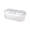 White, variant on Yiran White 2-Compartment Airtight Food Storage Box with Locking Lids