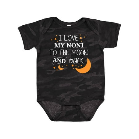 

Inktastic I Love My Noni to the Moon and Back Boys or Girls Baby Bodysuit