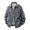 A-Grey497, variant on XIAONU Crocodile Grain Stand Collar Leather Jacket For Men Regular Fit Night Club Zip Outer Coat