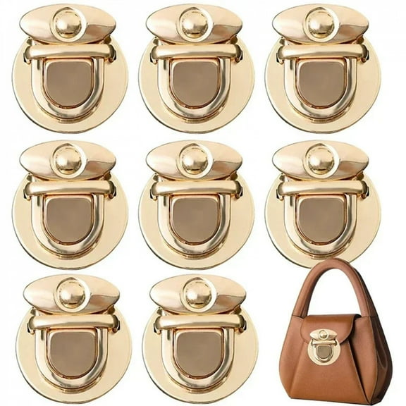 Metal Locks Bag Clasp Catch Buckles for Handbags Purse Tote Closures Snap Clasps DIY Craft Hardware Case Bag Accessories