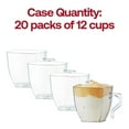 thumbnail image 6 of Smarty 2 oz. Clear Square Disposable Plastic Mini Tea Cups 240ct, 6 of 6
